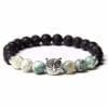Armband lavasteen uil