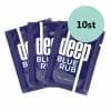 deep blue rub samples